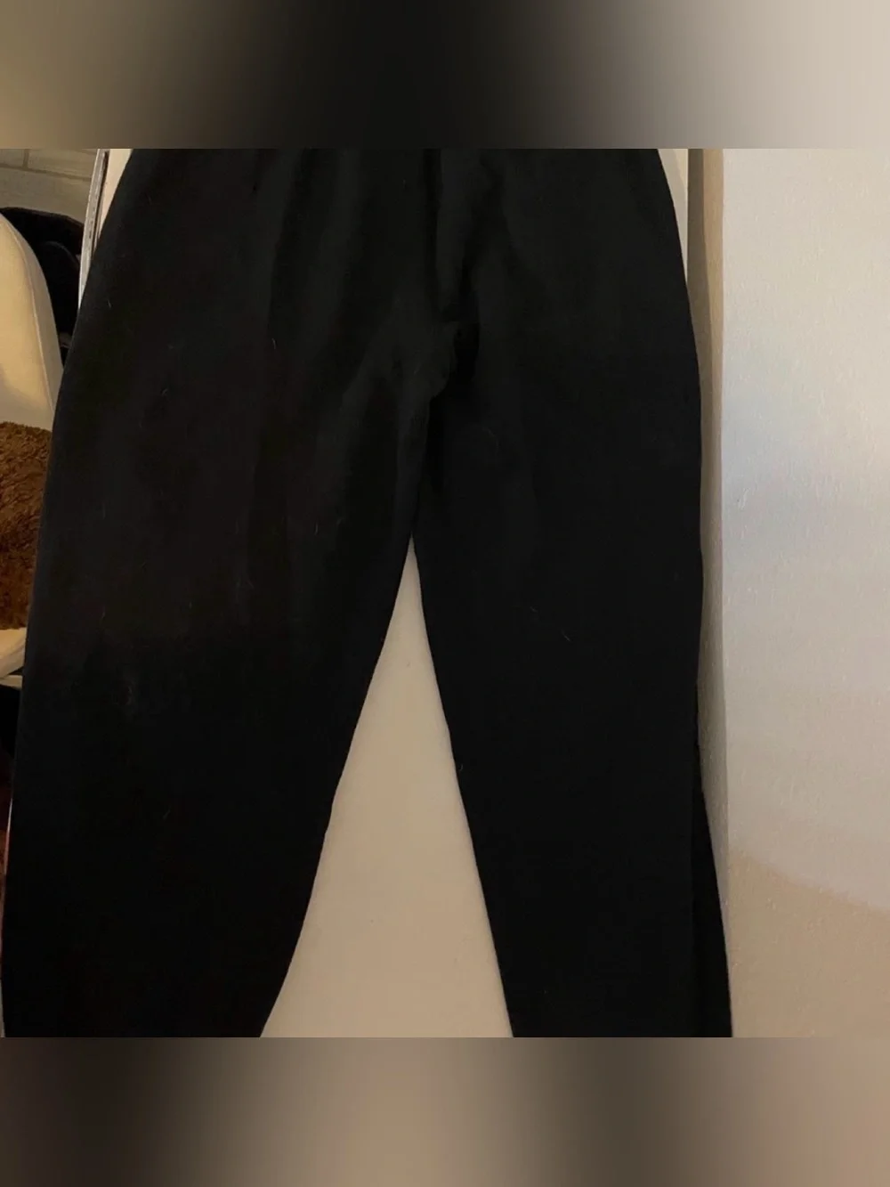 Aeropostale Black Sweatpants with White Script and '87 Accent